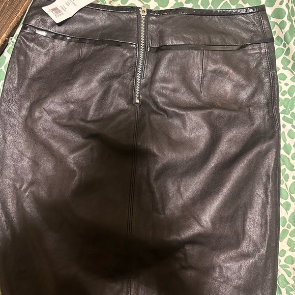 Helmet Lang split hem leather skirt. New with tags. - Picture 2 of 3